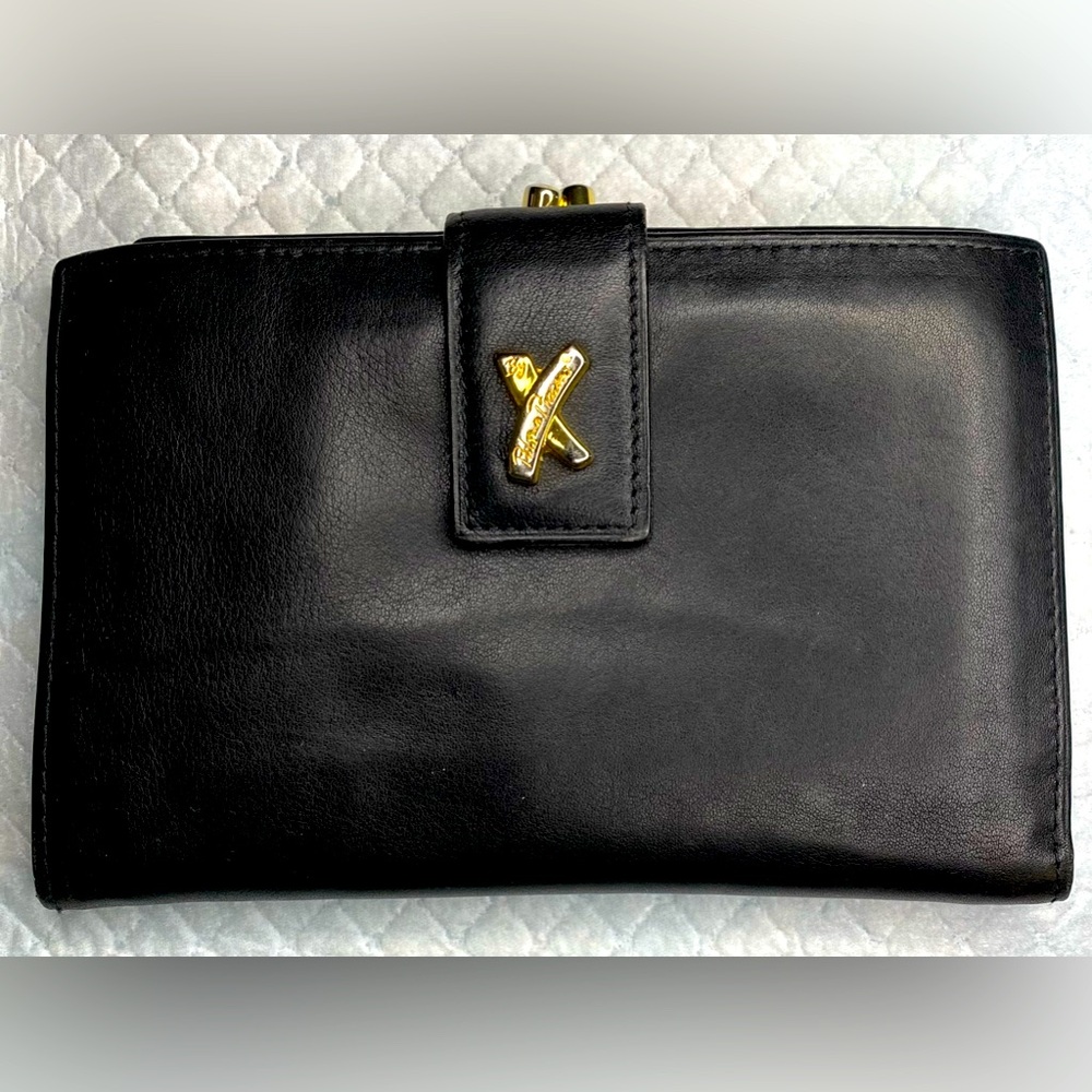 VNTG PALOMA PICASSO BLACK LEATHER WALLET